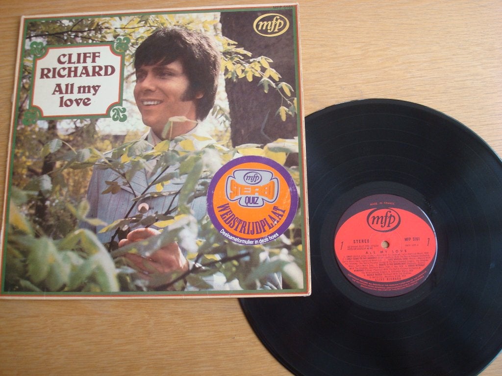 Lp Cliff Richard All my love, Ophalen of Verzenden, Zo goed als nieuw, 12 inch, LP