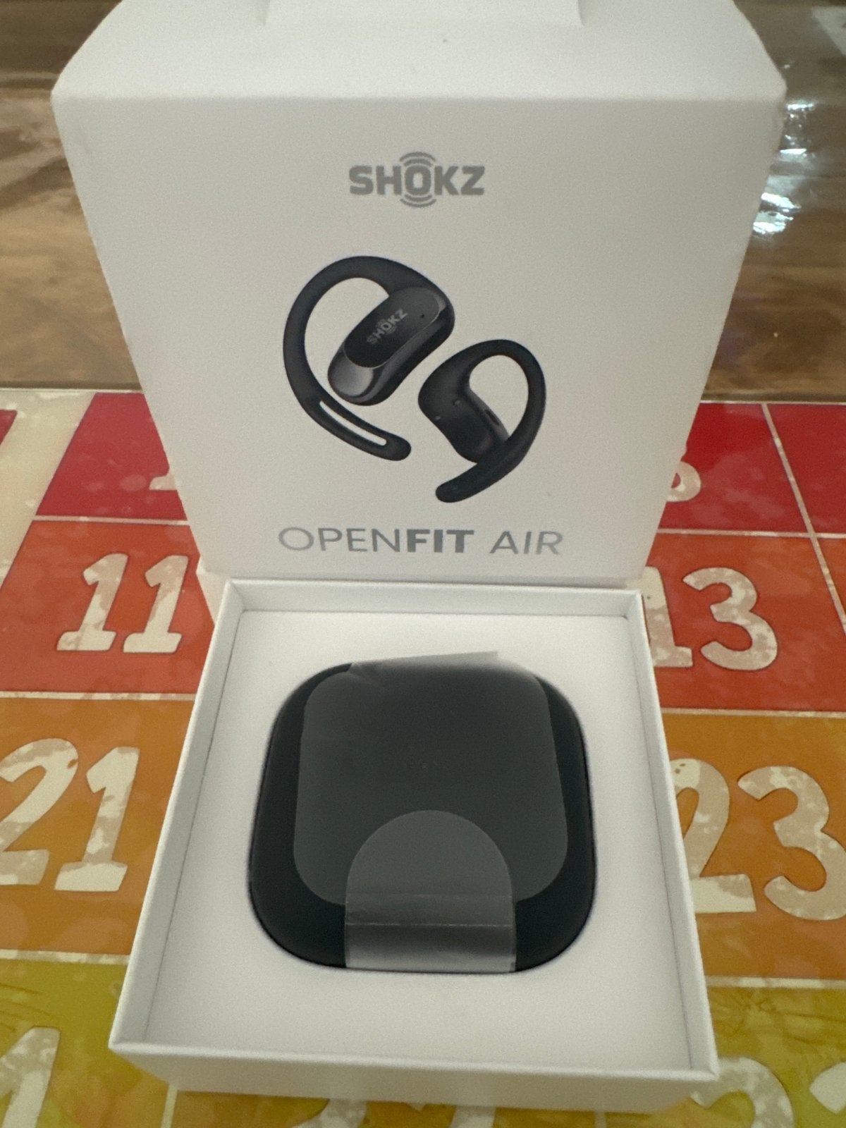 Shokz OpenFit Air Open-Ear Hoofdtelefoon Zwart, Audio, Tv en Foto, Koptelefoons, Bluetooth, Nieuw, Ophalen of Verzenden, Open-ear