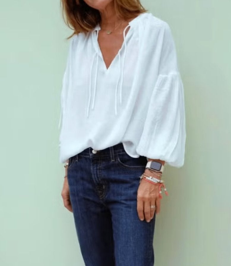 mooie en wijde ZWARTE blouse Munthe mt 36 (38), Kleding | Dames, Verzenden, Zwart, Maat 36 (S), Gedragen