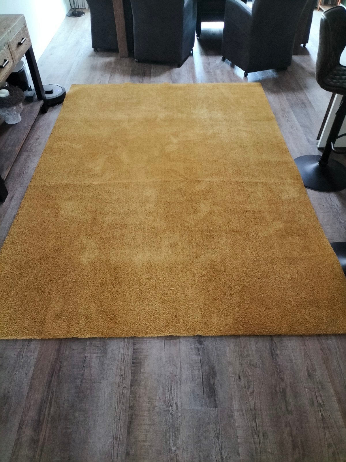 Okergeel Vloerkleed - 200 x 300 cm, Ophalen, Gebruikt, Geel, 200 cm of meer
