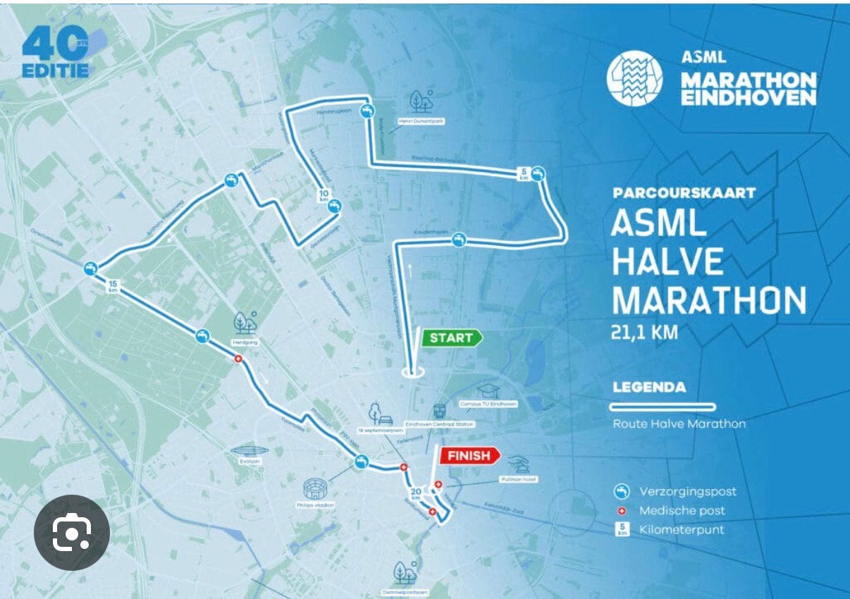 Startnummer halve marathon eindhoven 11 oktober, Eén persoon, Oktober