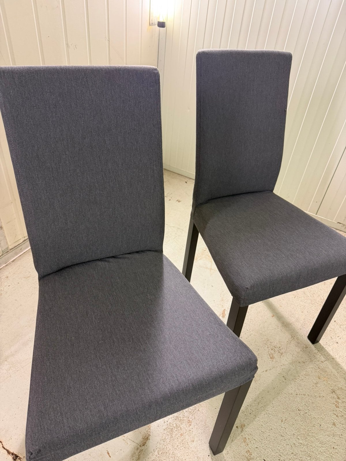 Grijze Ikea stoelen 2 stuks, Ophalen, Zo goed als nieuw, Grijs