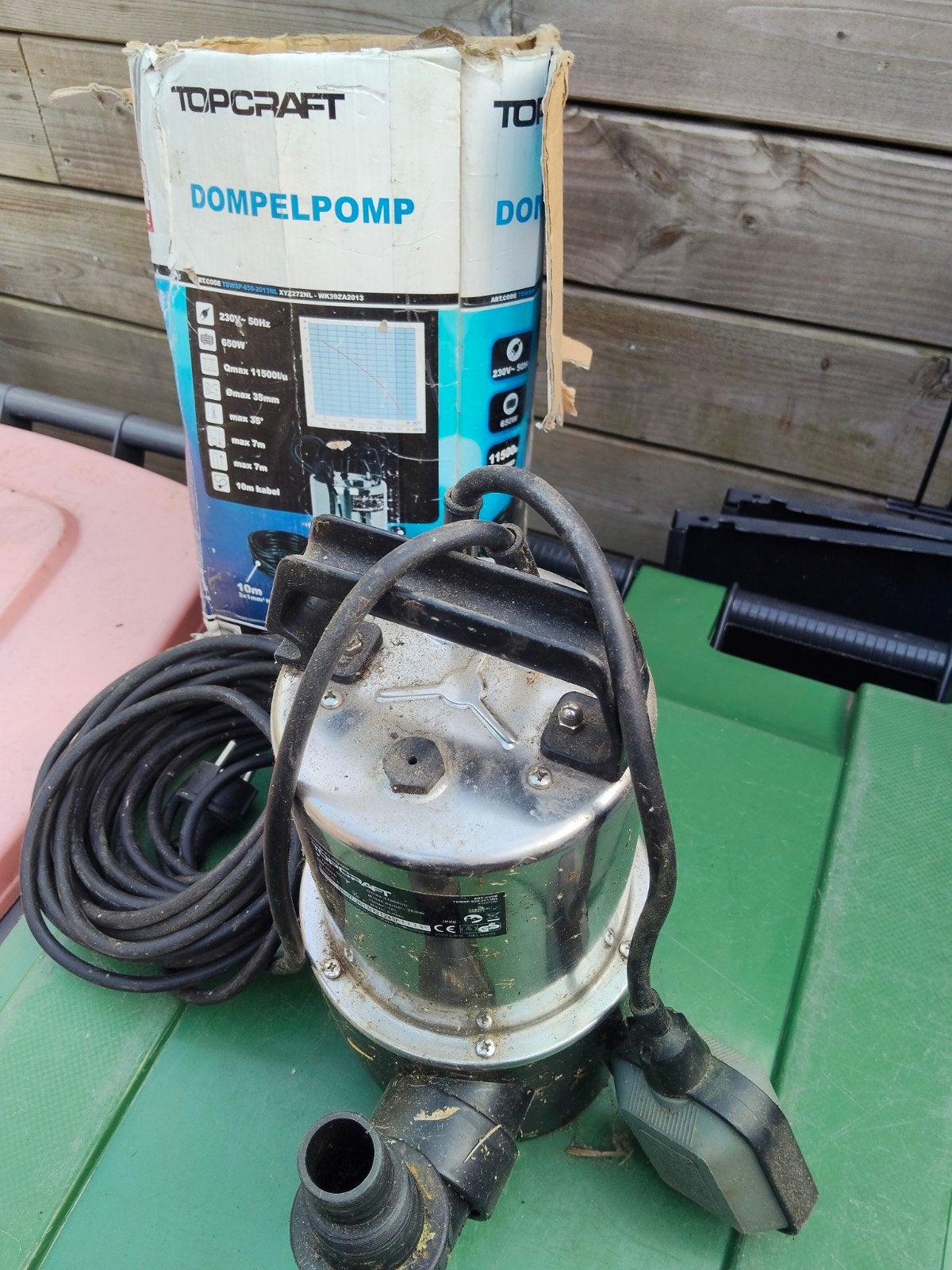 Dompelpomp 11500 l/h, Ophalen, Zo goed als nieuw, Vijverpomp