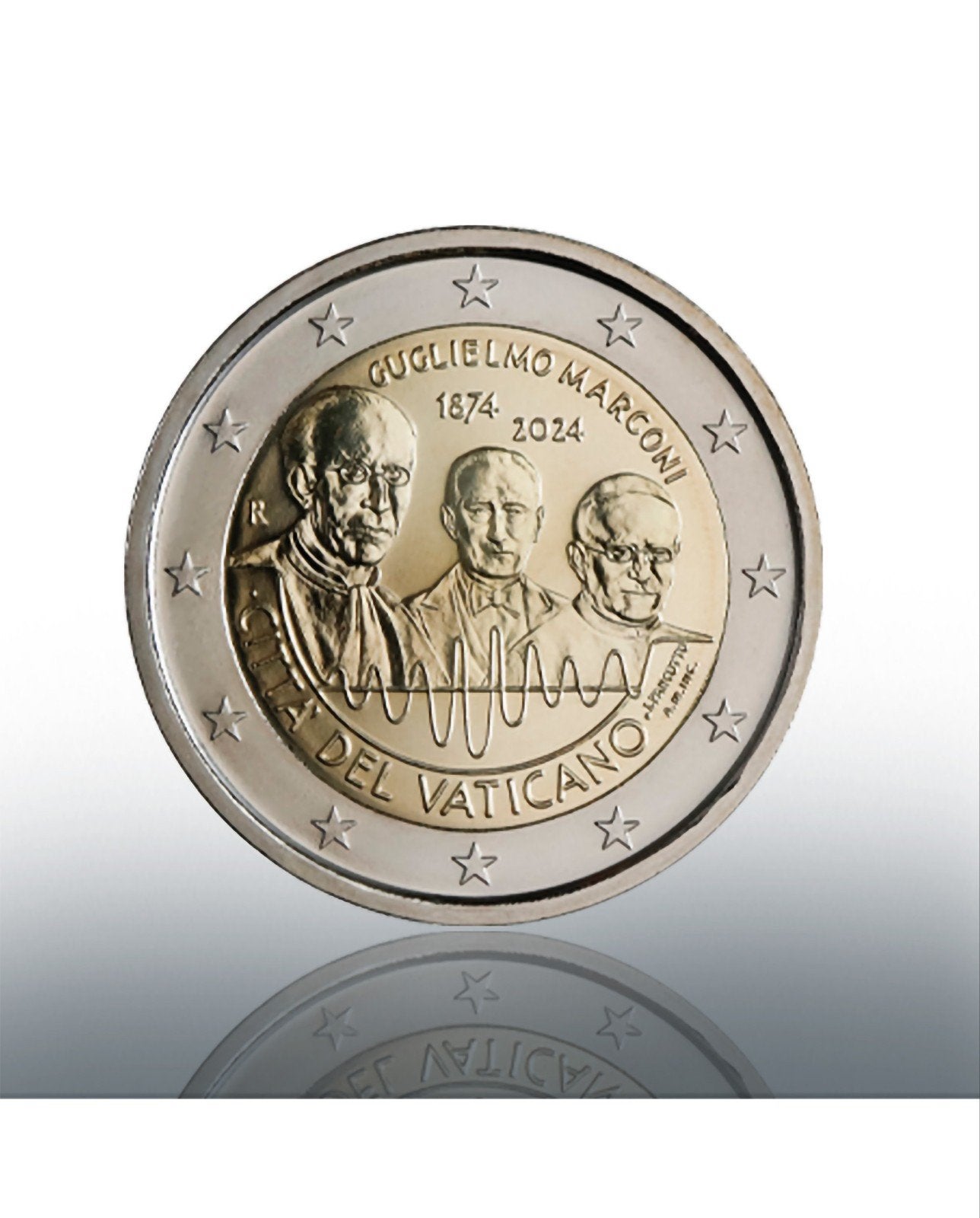 Vaticaanstad 2 euro BU 2024 "Marconi", Verzenden, Vaticaanstad, 2 euro, Losse munt