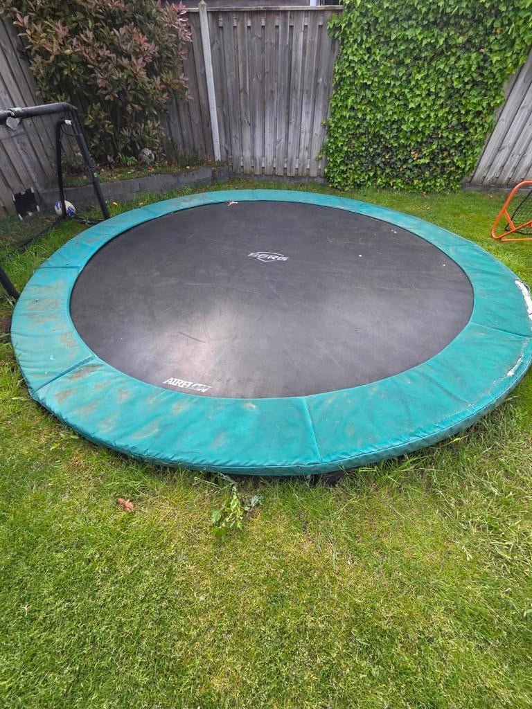 Trampoline 420 cm doorsnede, Kinderen en Baby's, Speelgoed | Buiten | Trampolines, Ophalen, Gebruikt