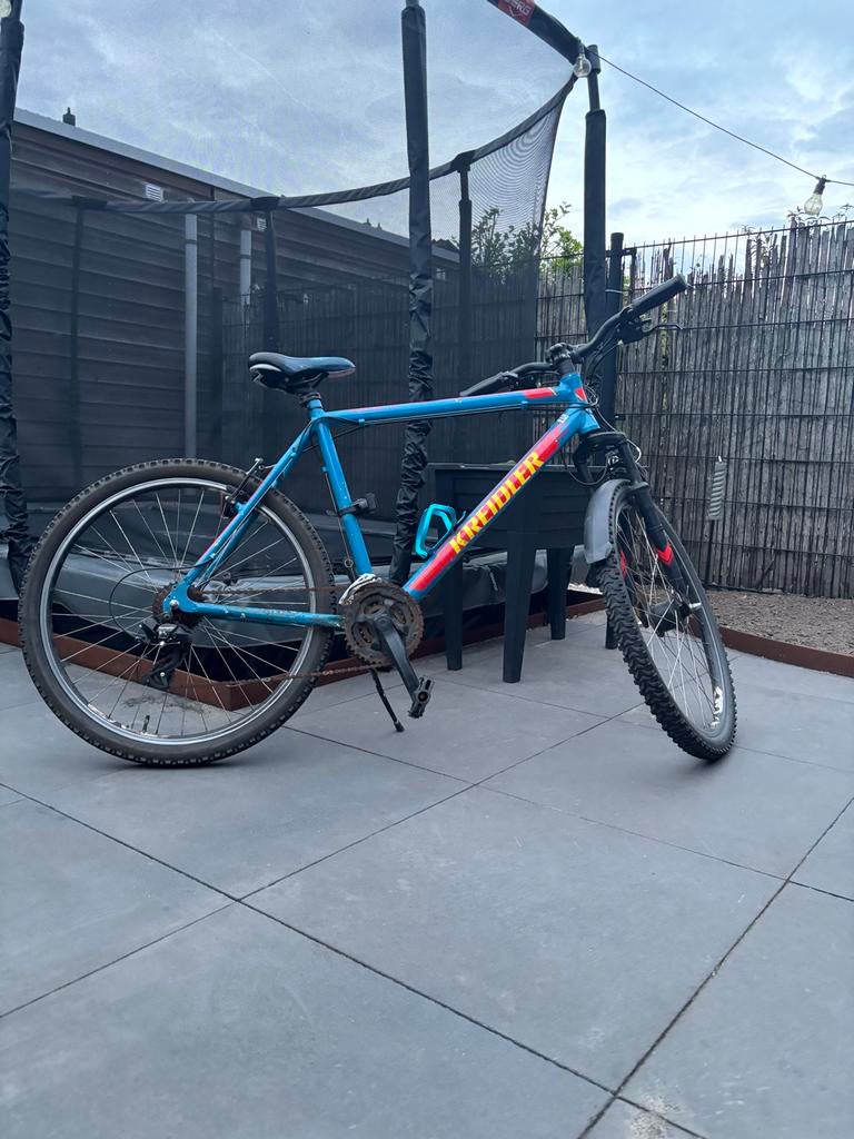 Kreidler Mountainbike - Blauw/Rood - Gebruikt, Fietsen en Brommers, Fietsen | Mountainbikes en ATB, Gebruikt, Hardtail, 49 tot 53 cm