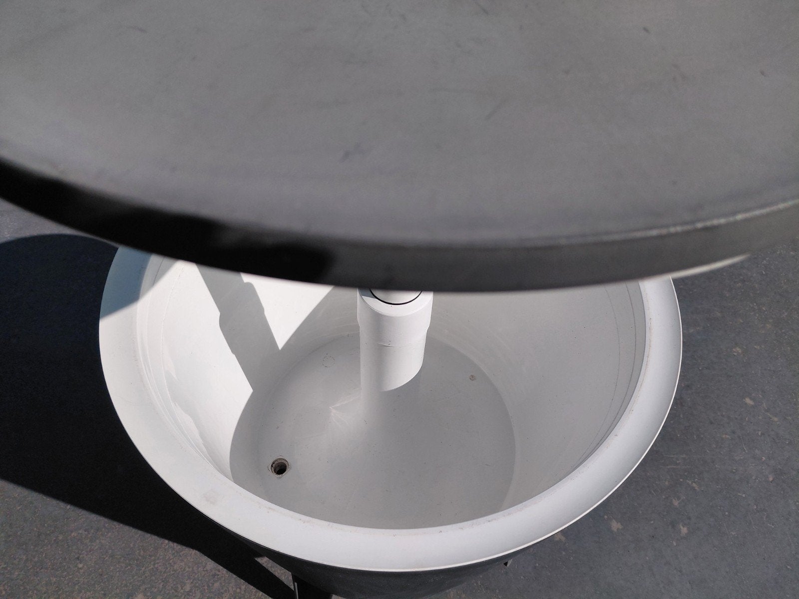 Koelbox/ bijzettafel voor buiten - grijs, Ophalen, Gebruikt
