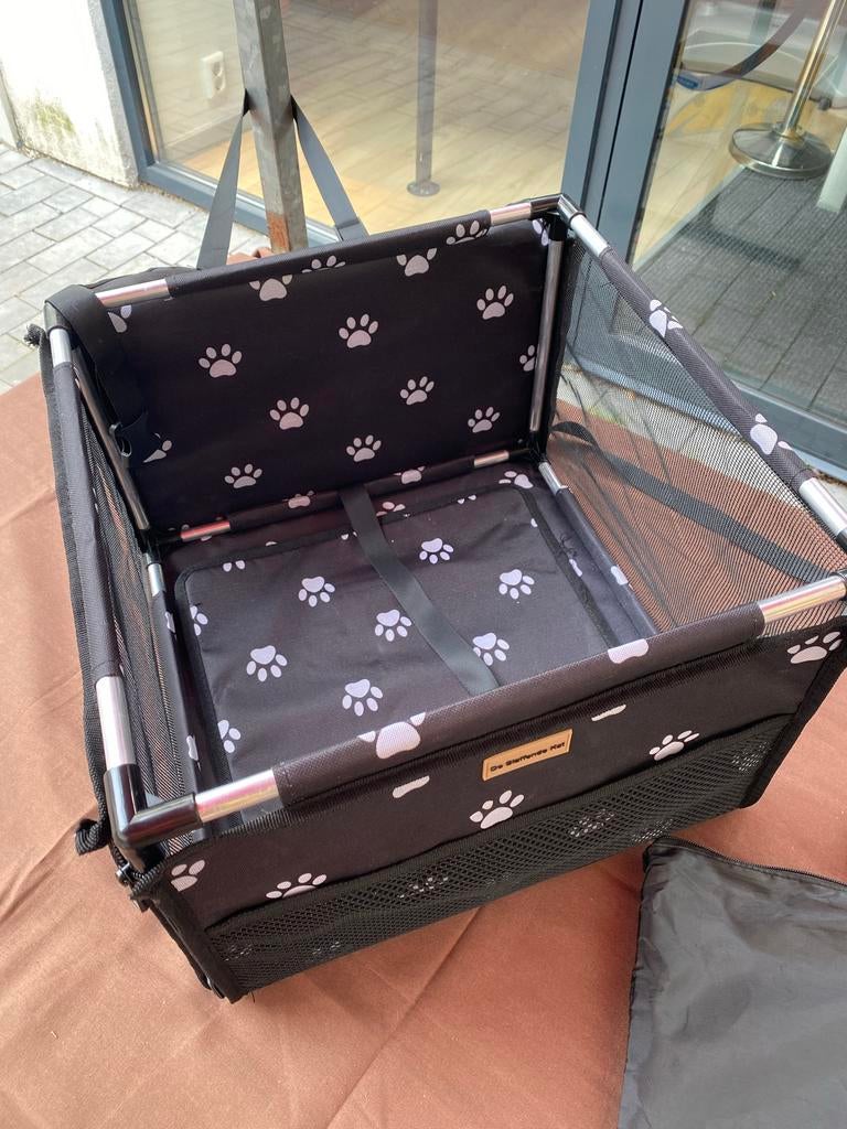 Nieuwe Autostoel Hond Opvouwbaar Zwart Pootjesprint, Ophalen of Verzenden, Nieuw