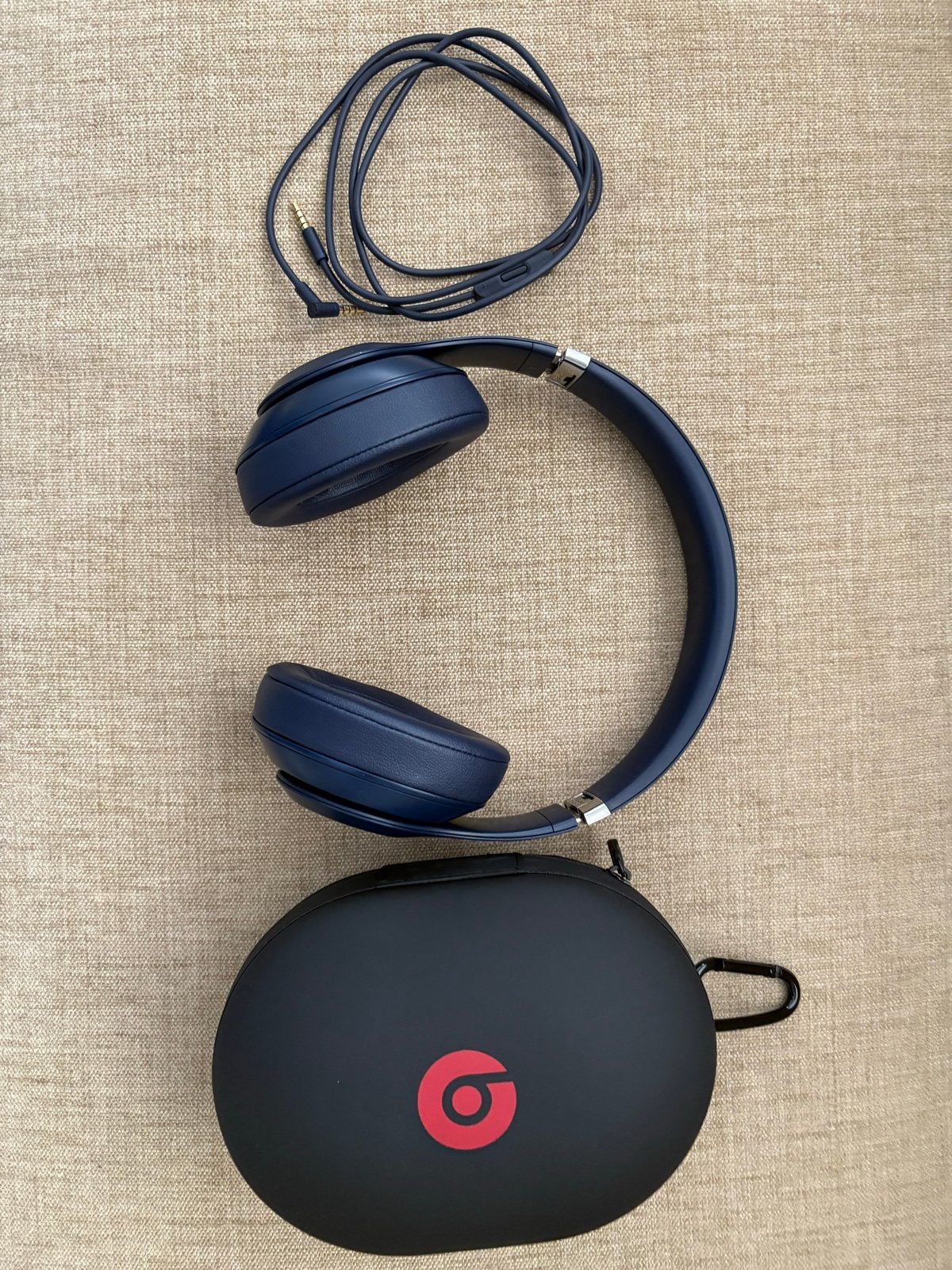 Beats Studio3 Wireless Koptelefoon - Donkerblauw, Audio, Tv en Foto, Koptelefoons, Bluetooth, Beats, Ophalen of Verzenden, Zo goed als nieuw