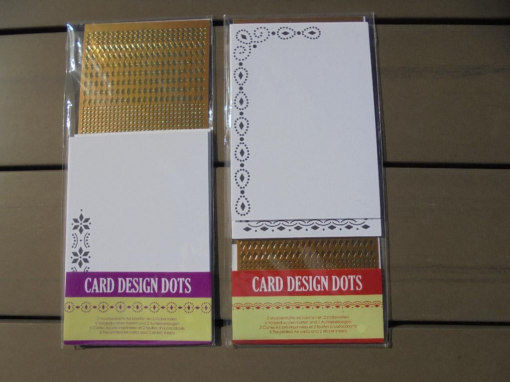 2 NIEUWE pakjes card design dots, Ophalen of Verzenden, Nieuw, Kerst, Overige typen