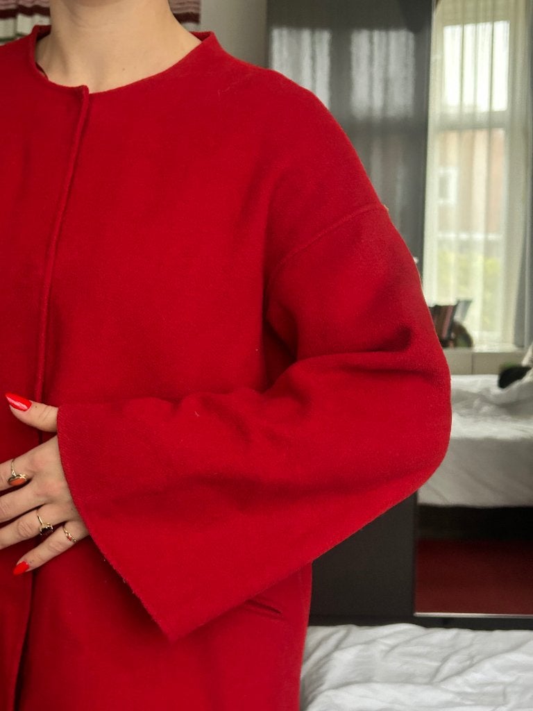 Winterjas Zara maat 38 (wol), Maat 38/40 (M), Zara, Ophalen of Verzenden, Zo goed als nieuw