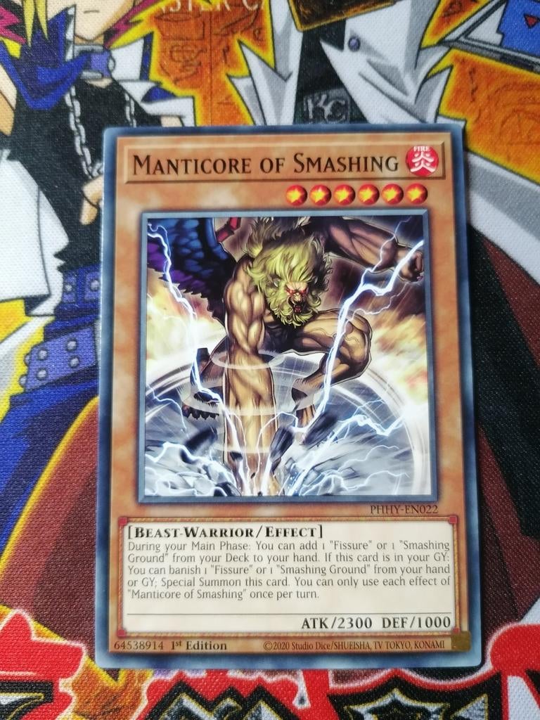 Manticore of Smashing - PHHY - Yu-Gi-Oh, Ophalen of Verzenden, Zo goed als nieuw