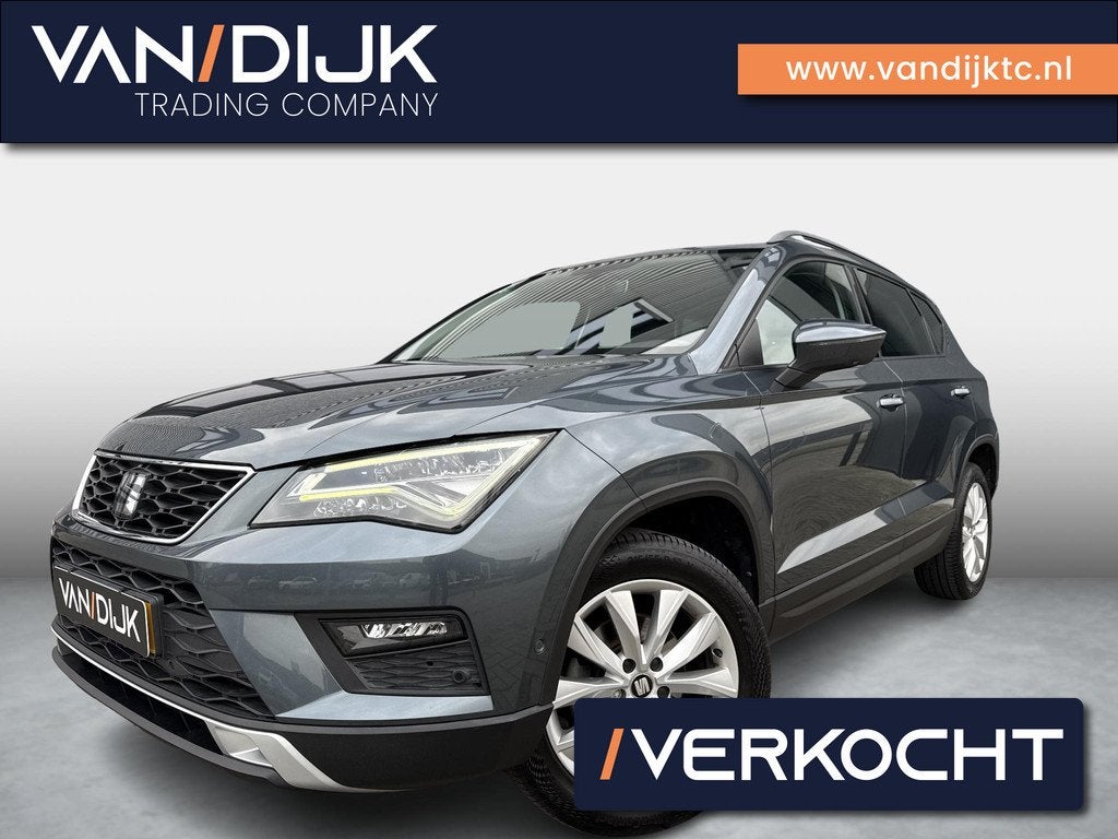 SEAT Ateca 1.0 EcoTSI Style Business Intense ✓Virtal Cockp, Voorwielaandrijving, Stof, Gebruikt, Met garantie (alle)