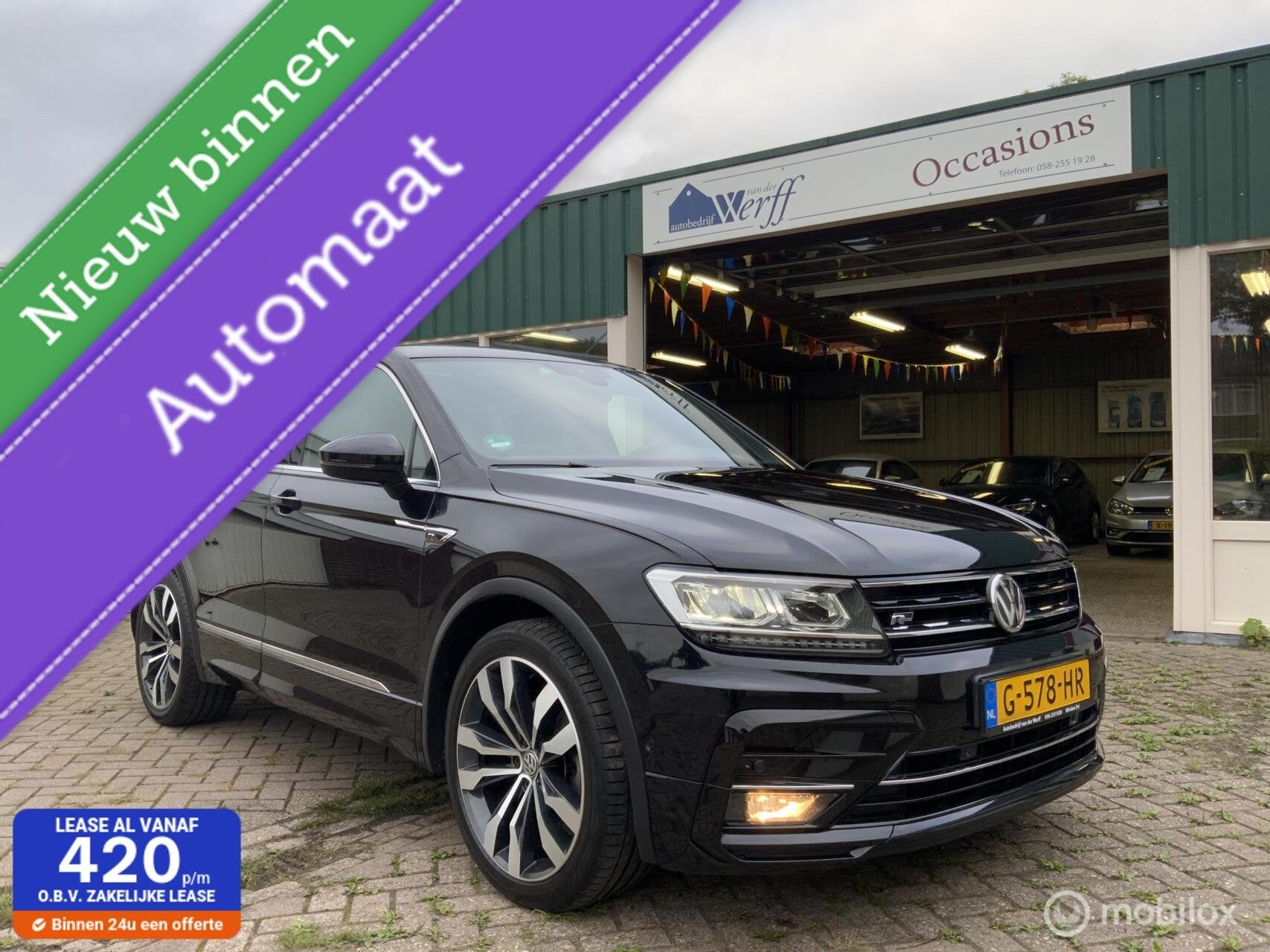 Volkswagen Tiguan 1.5 TSI ACT HIGHLINEAUTOMAAT,TREKHAAK,CRUI, Auto's, 15 km/l, 150 pk, Alcantara, Zwart