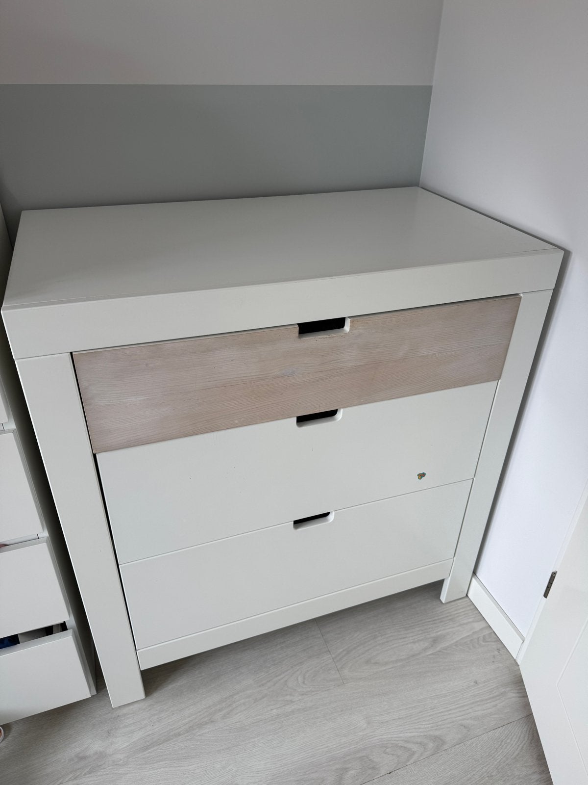 Bopita Basic Wood ladekast wit commode met 3 laden-als nieuw, Ophalen, 50 tot 100 cm, Zo goed als nieuw, 3 of 4 laden