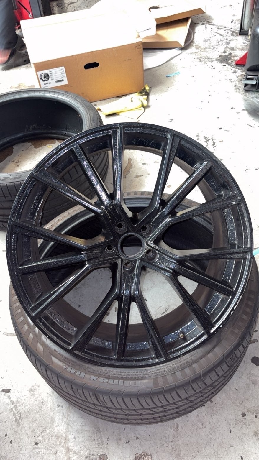 Audi SQ7 Velgen 22 inch - Zwart - ET 31, Auto-onderdelen, Banden en Velgen, Ophalen, Gebruikt, Velg(en), Overige maten