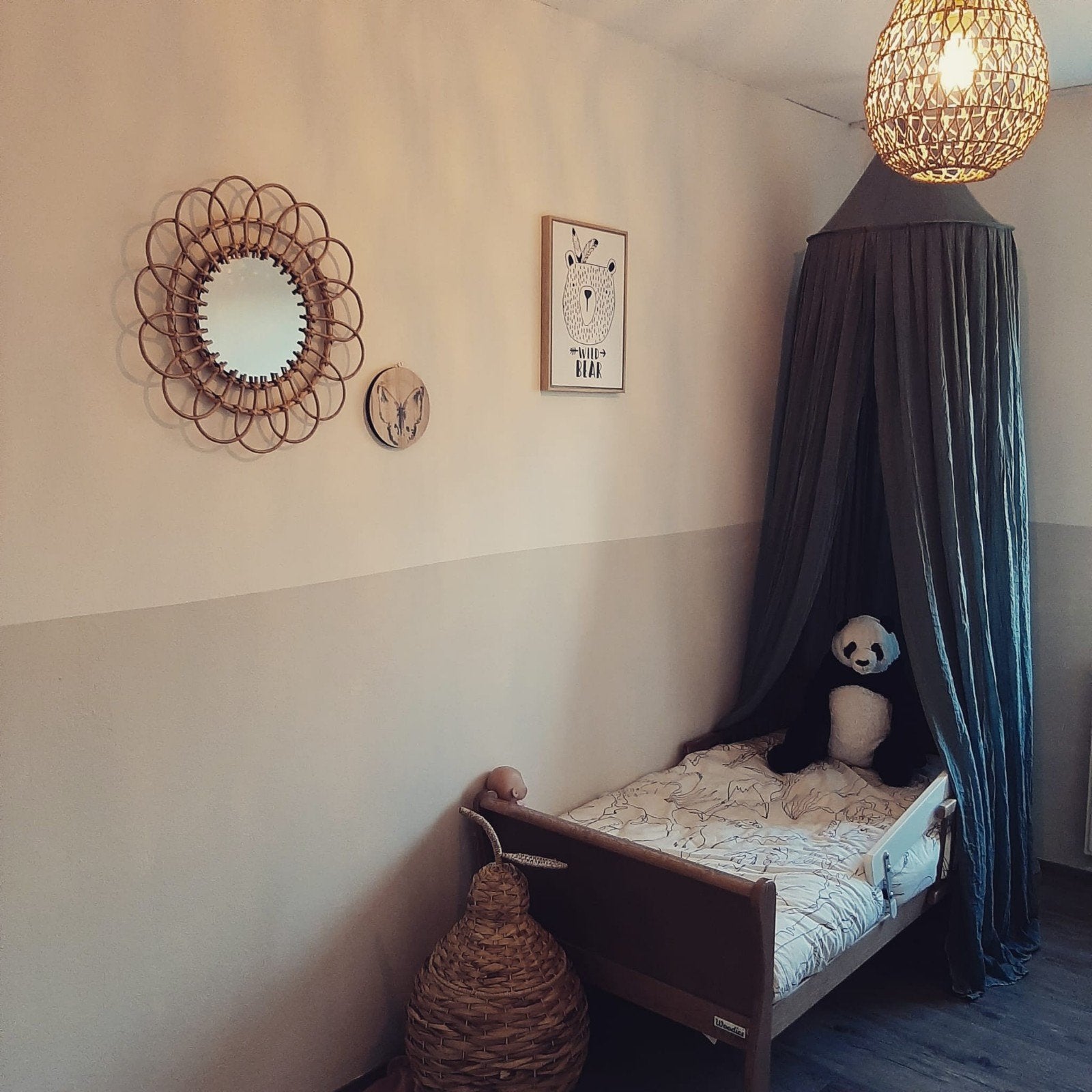 Mooie klamboe voor kinderbed - Groen, Kinderen en Baby's, Kinderkamer | Inrichting en Decoratie, Ophalen, Gebruikt, Groen, Ophangbaar
