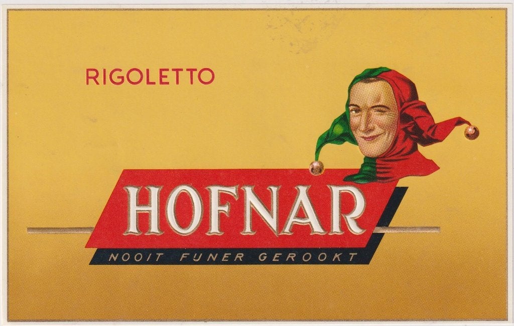 sigarenbanden - etiket - HOFNAR, Verzamelen, Ophalen of Verzenden, Zo goed als nieuw, Sigarenbandjes