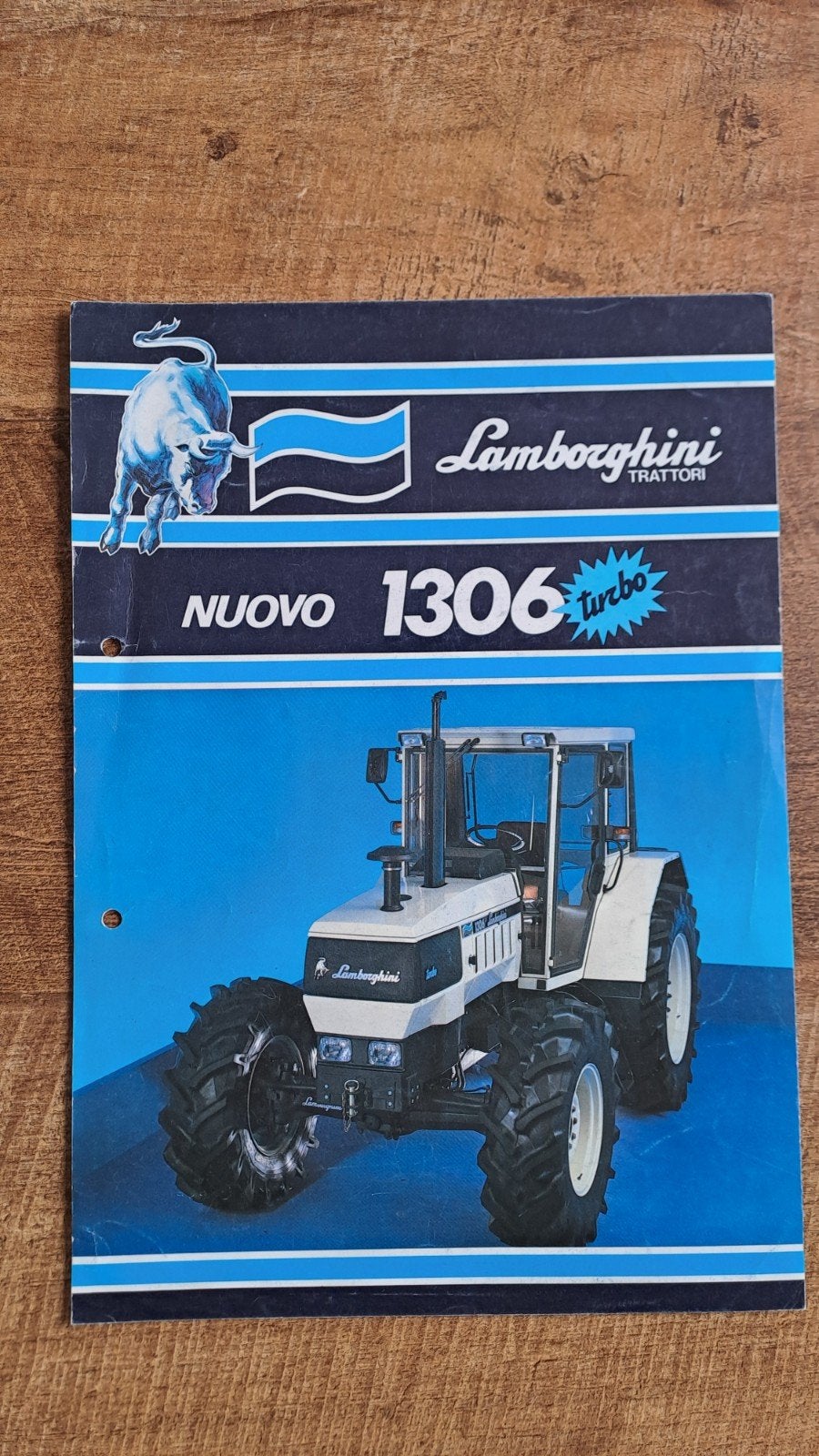 folder Lamborghini 1306 turbo tractor, trekker, Boeken, Catalogussen en Folders, Ophalen of Verzenden, Zo goed als nieuw, Folder