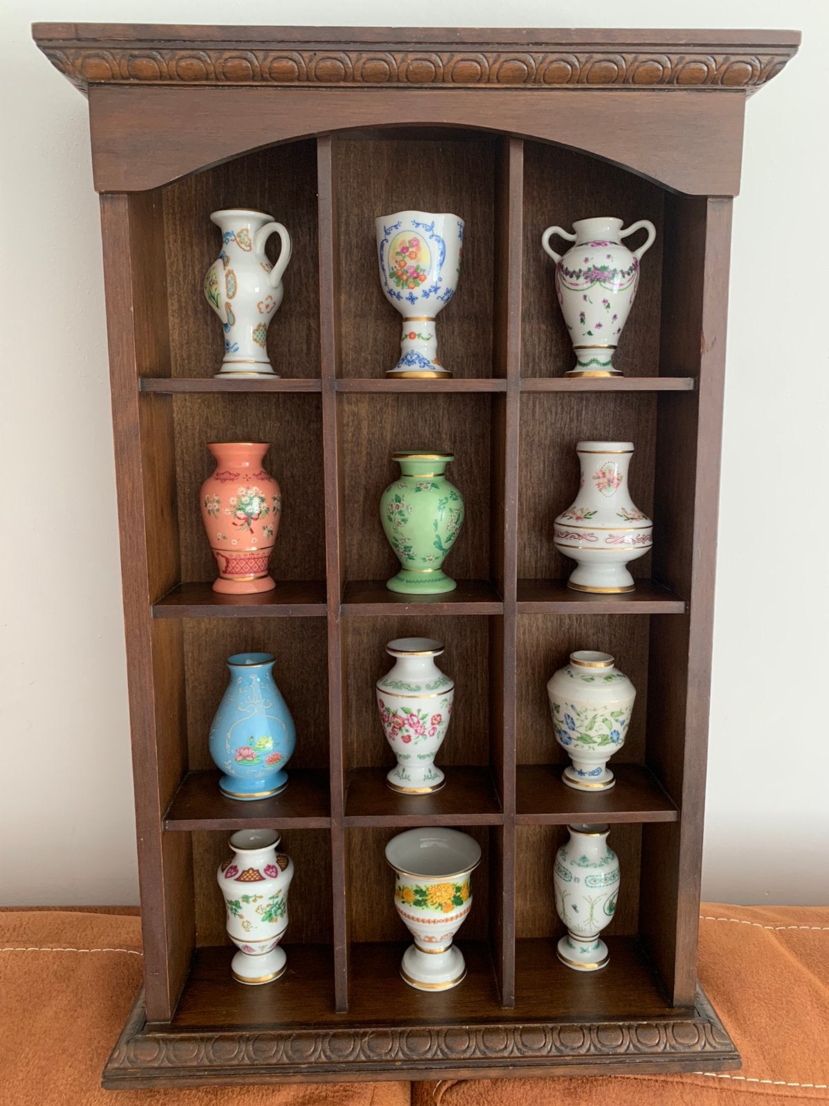 Franklin Porcelain Vaasjes - Flowers of the Victorian Year, Ophalen of Verzenden