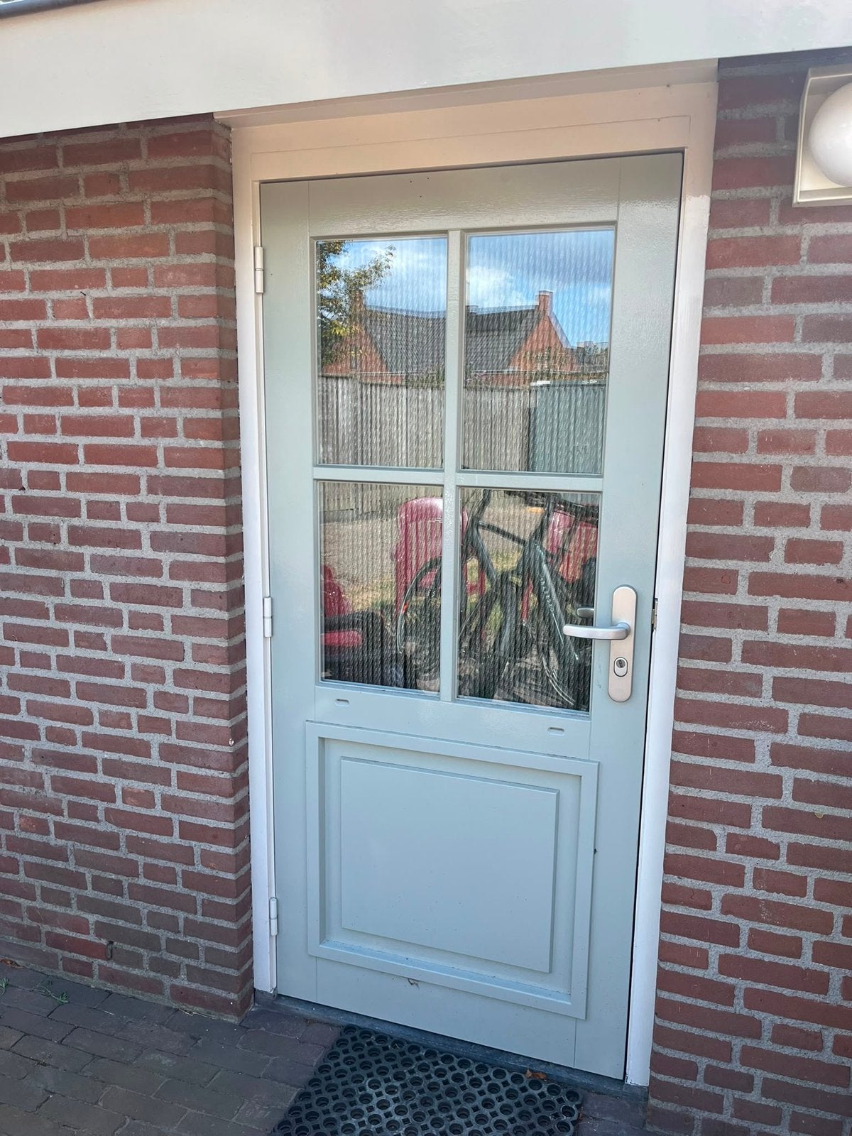 Buitendeur linksdraaiend 196x88 cm incl 3 puntsluiting, Doe-het-zelf en Verbouw, Ophalen, Gebruikt, 80 tot 100 cm, Minder dan 200 cm