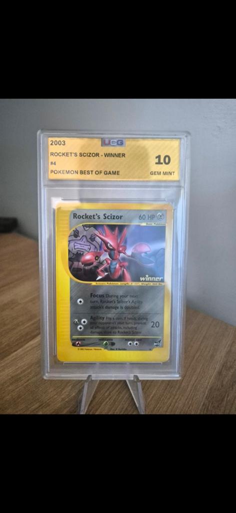 Rocket's Scizor Winner #4 Pokemon Best of Game UCG 10, Ophalen of Verzenden, Nieuw, Losse kaart