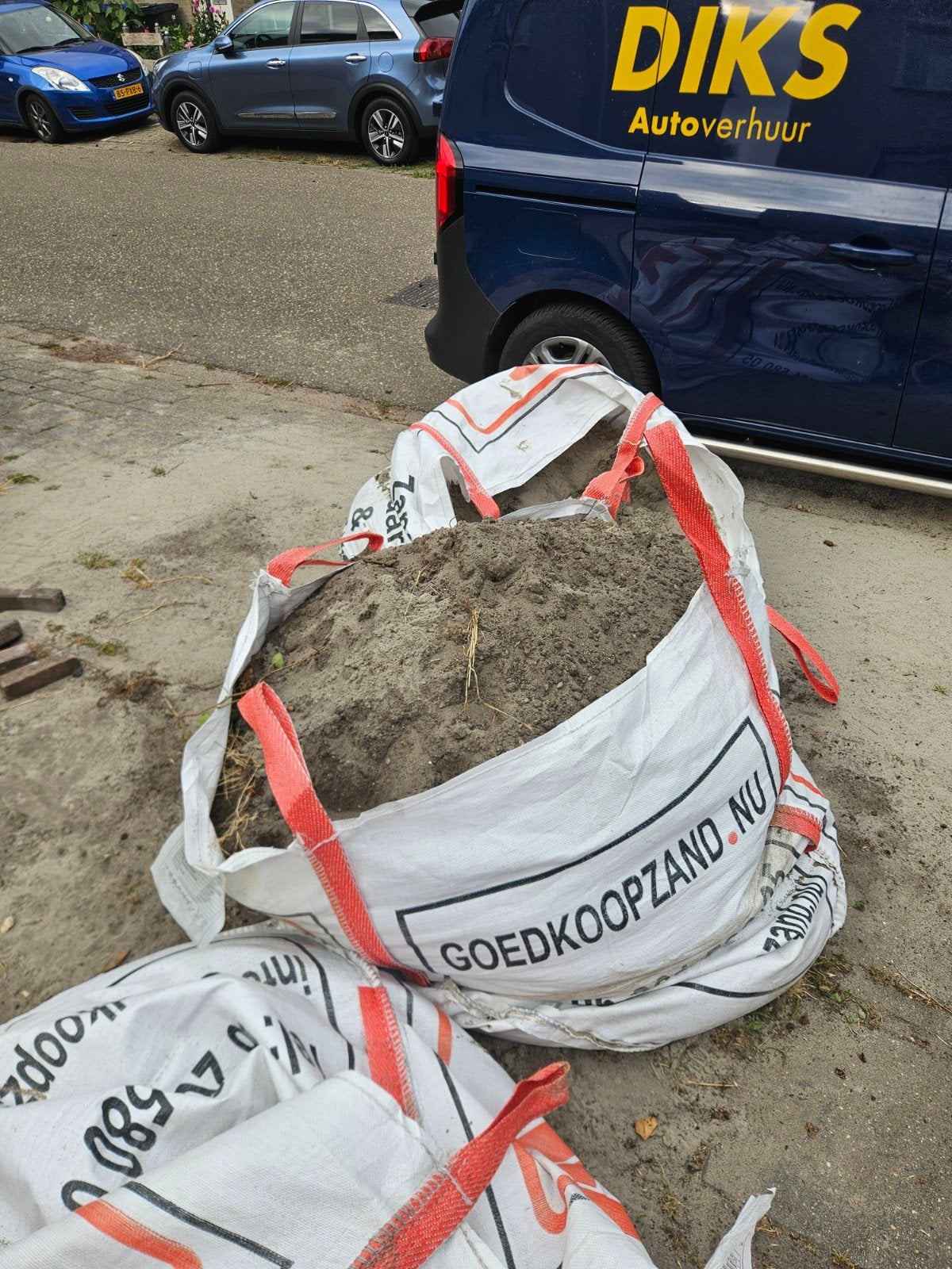 Zand in big bags - Ophoogzand en grond, Ophalen of Verzenden, Gebruikt, Straatzand
