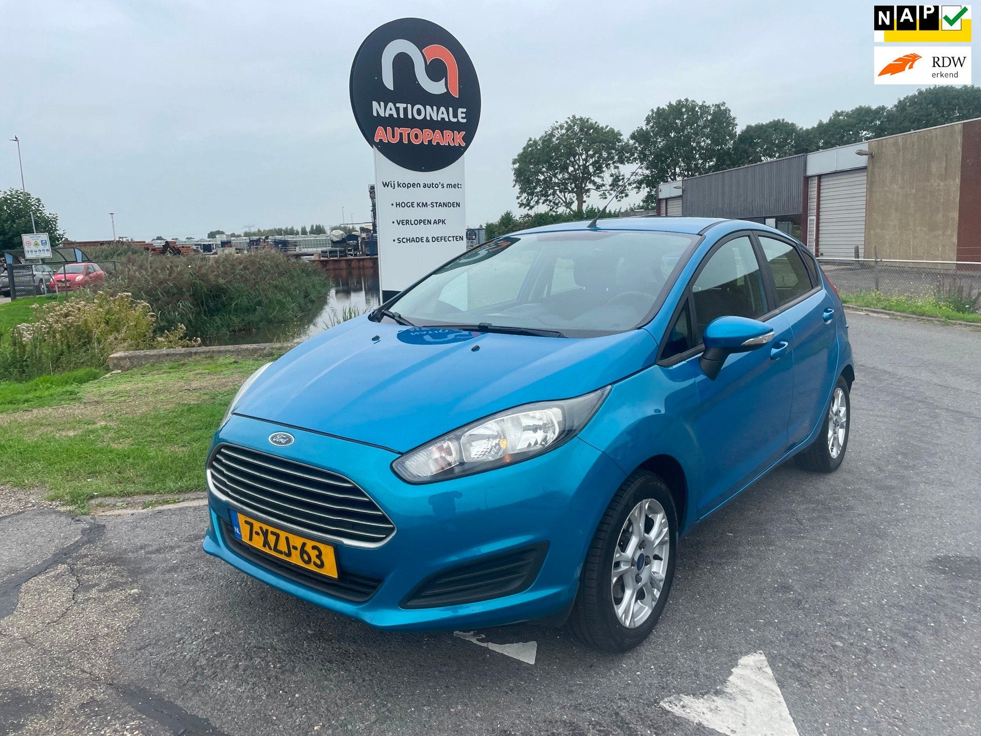 Ford Fiesta | 2014 | 1.0 Style | Export en Handel | APK, Euro 5, 525 kg, Blauw, 23 km/l