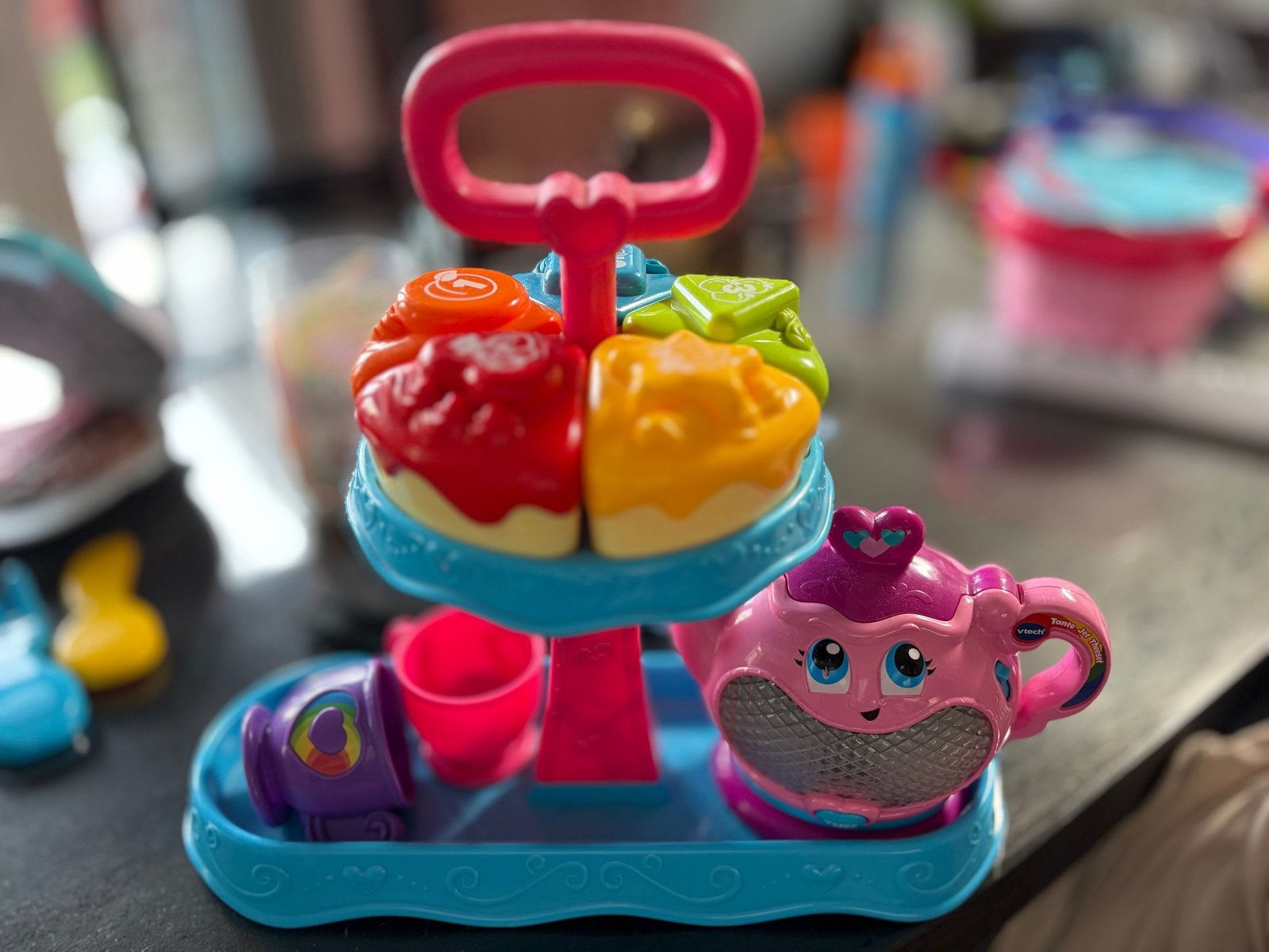 VTech theeset compleet - Interactief speelplezier, Ophalen, Zo goed als nieuw, Overige typen, Met geluid