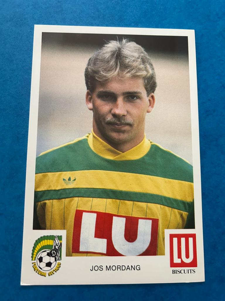 Jos Mordang - Fortuna Sittard - Spelerskaart, Verzenden, Zo goed als nieuw, Overige binnenlandse clubs, Spelerskaart