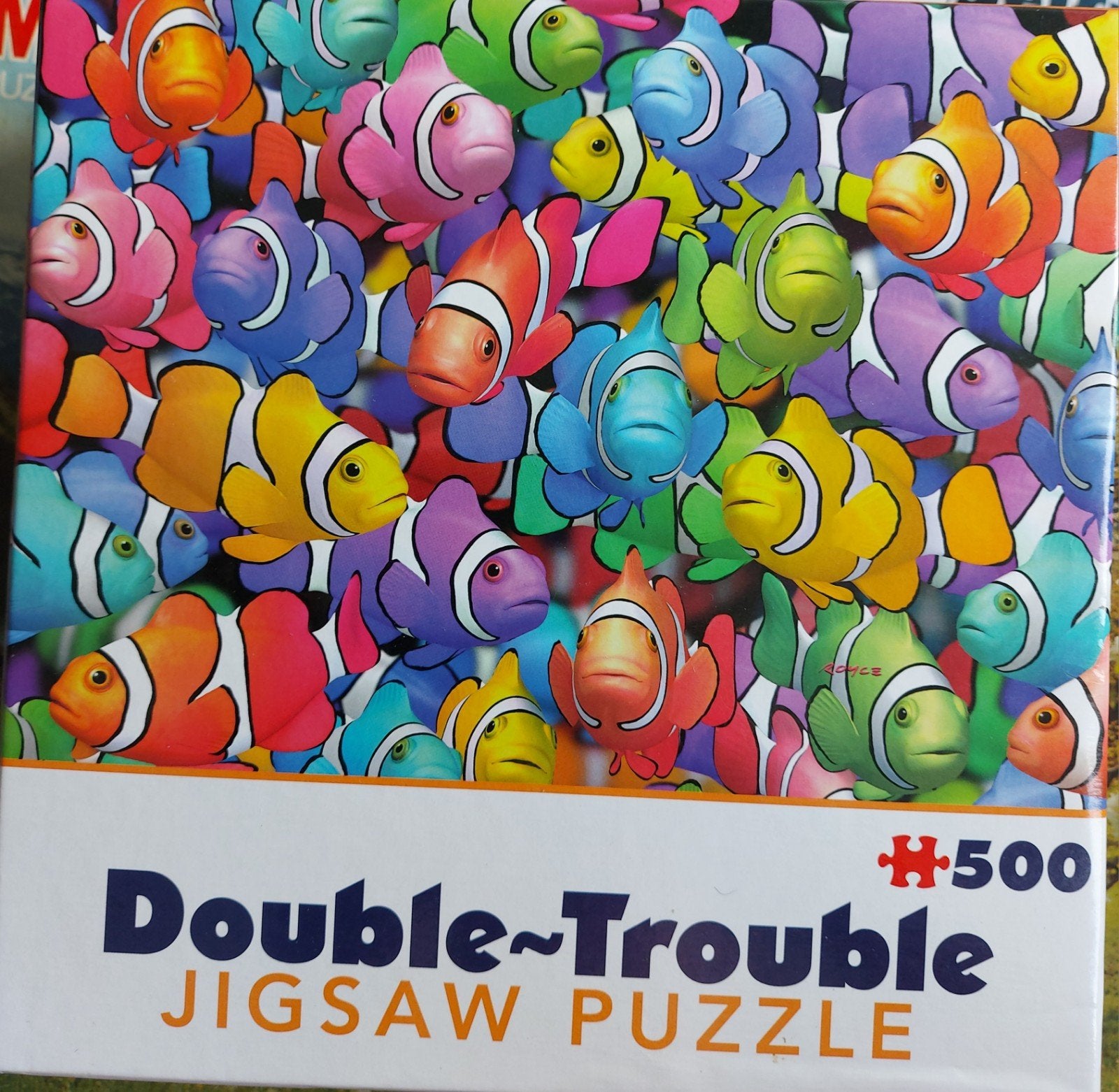 Double Trouble Jigsaw Puzzel - 500 Stukjes - Clownvissen, Ophalen of Verzenden, 500 t/m 1500 stukjes, Zo goed als nieuw, Legpuzzel
