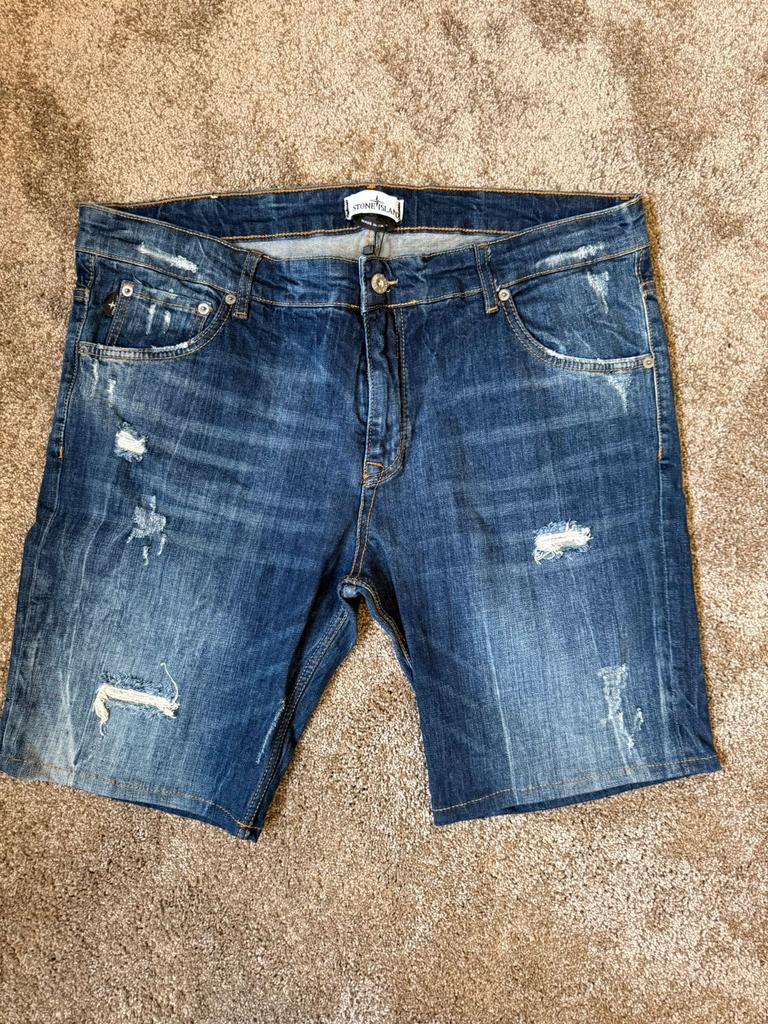 Korte heren jeans, Ophalen of Verzenden, Zo goed als nieuw, Blauw, W32 (confectie 46) of kleiner