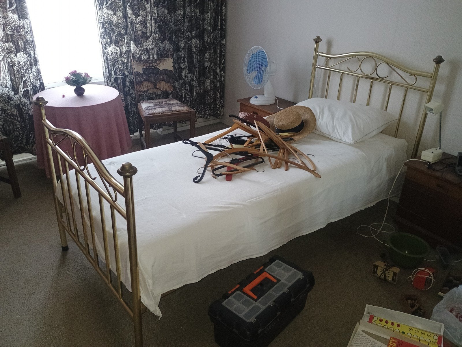Bed, Ophalen, Gebruikt, 90 cm, Eenpersoons
