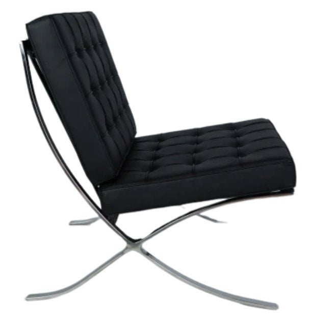 Luxe Barcelona Chair, Huis en Inrichting, Fauteuils, Ophalen, Zo goed als nieuw, Leer