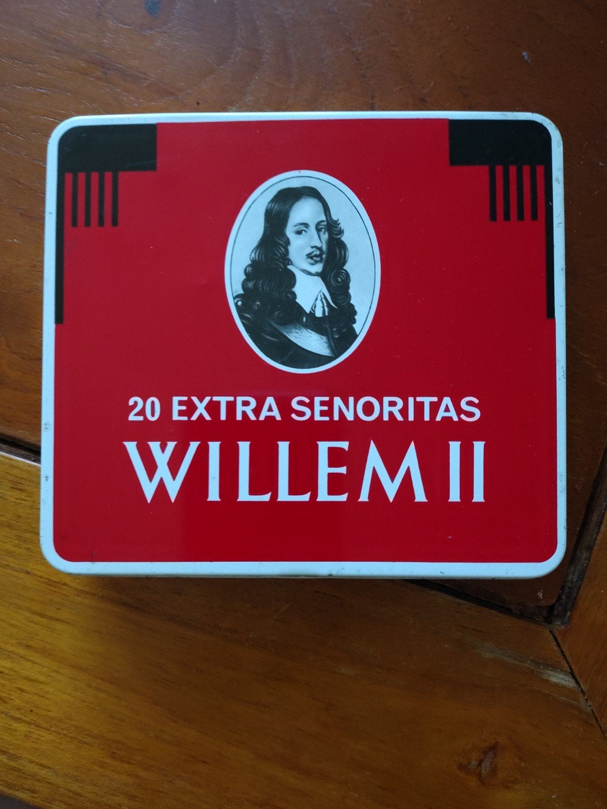Vintage Willem II Extra Senoritas Sigarenblik, Verzamelen, Blikken, Ophalen of Verzenden
