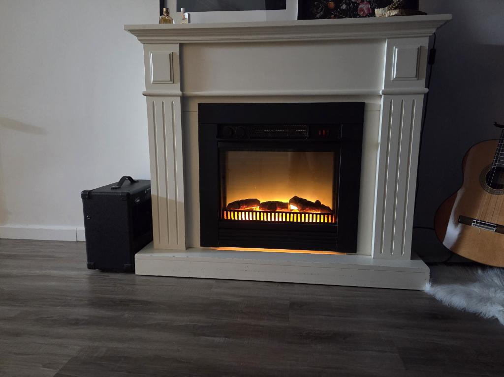 elektrische haard, Huis en Inrichting, Haarden, Ophalen, Gebruikt, Vrijstaande haard, Elektrische haard