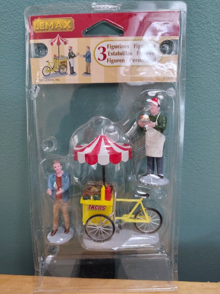 Lemax Taco Cart, set van 3 #12042, Ophalen of Verzenden, Nieuw