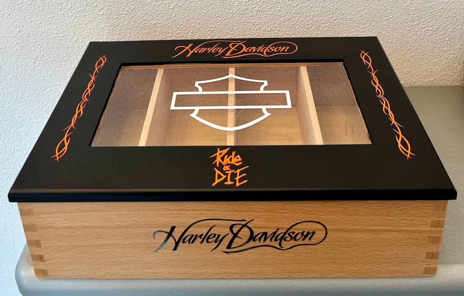 Harley Davidson opbergdoos met 4 vakken, Ophalen of Verzenden, Zo goed als nieuw, Motoren