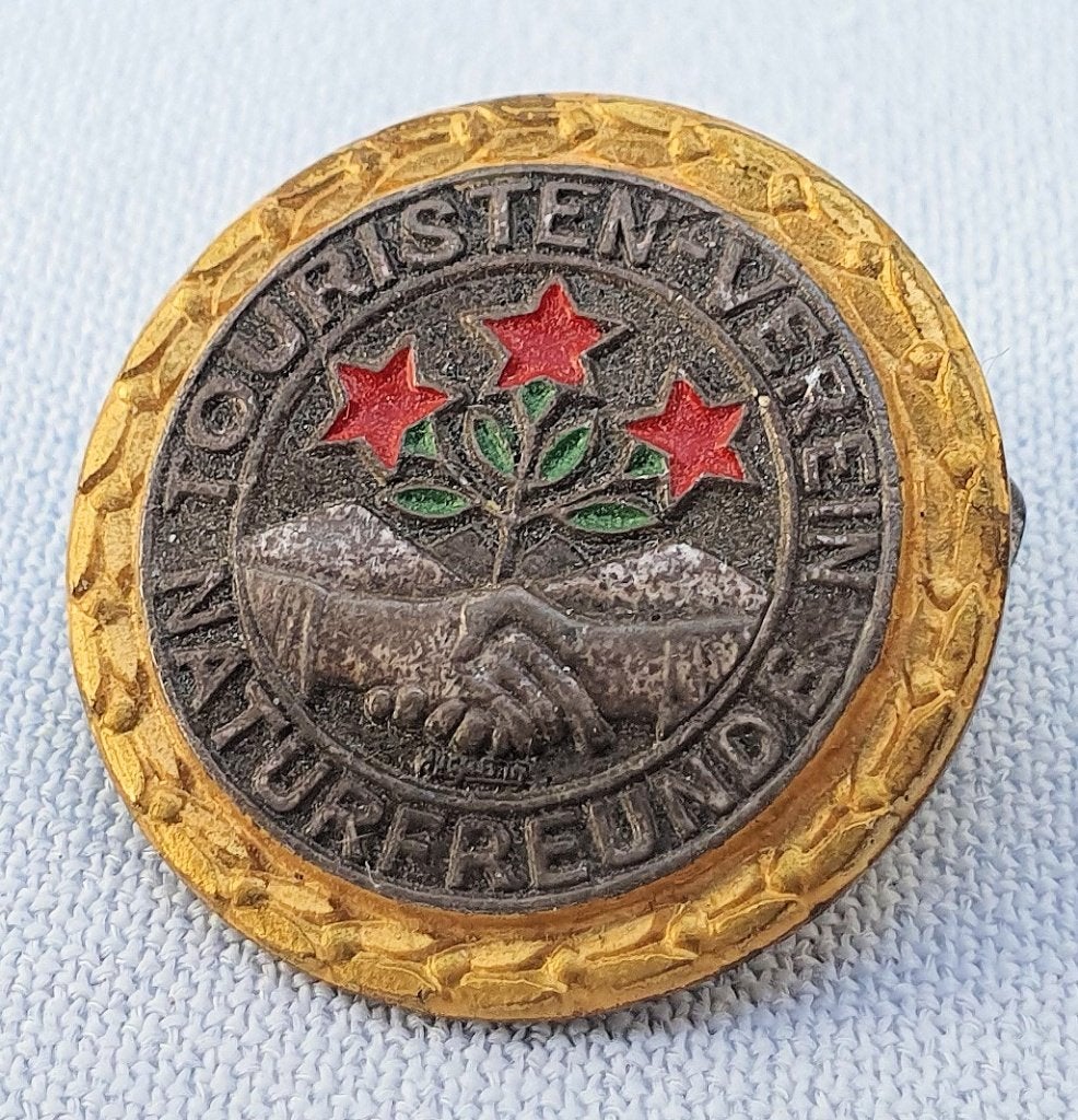 Antieke broche/ lidmaatschapsinsigne TVN - 20/30er jaren, Verzenden, Gebruikt, Dier of Natuur, Speldje of Pin