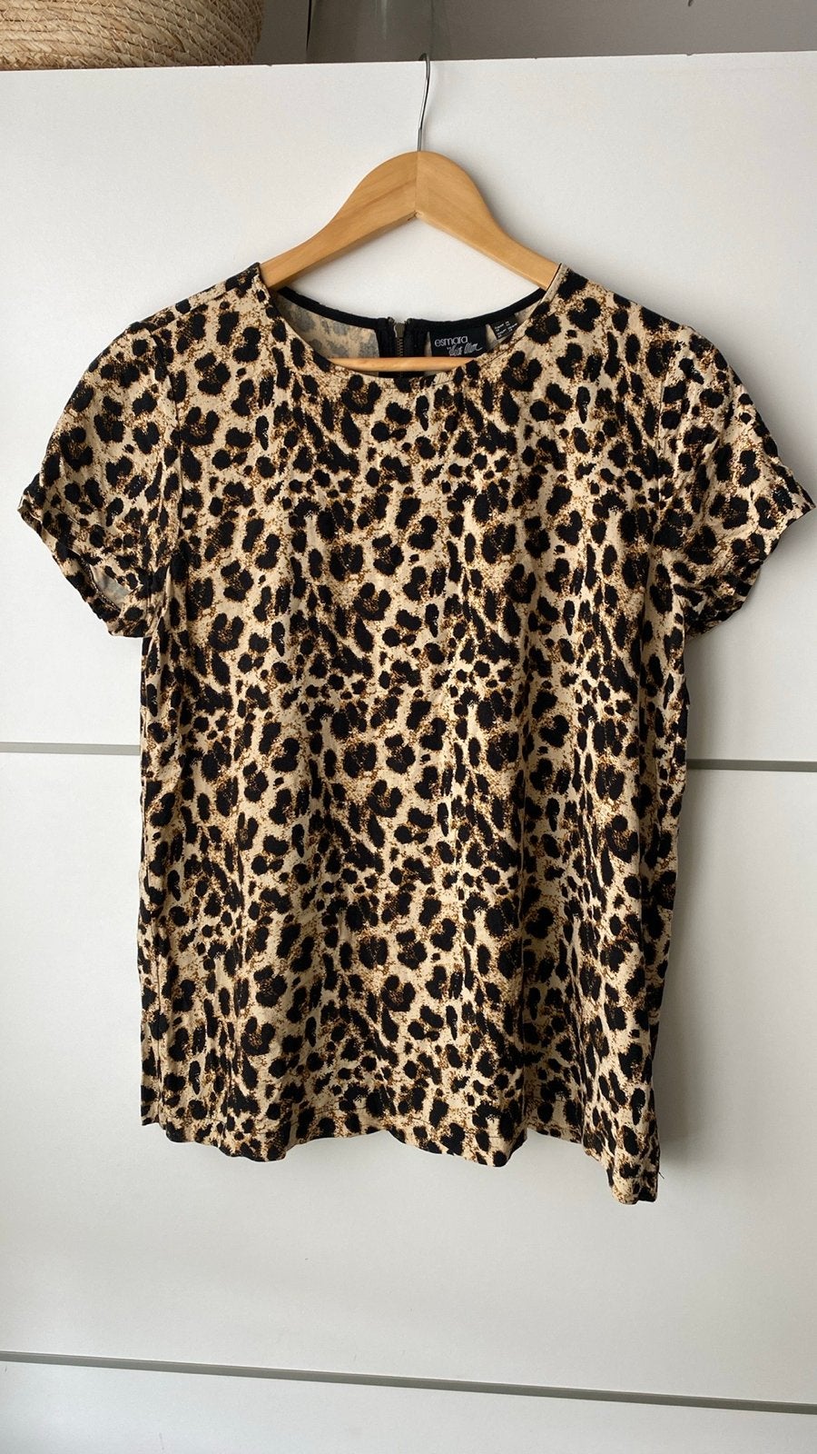 Heidi Klum luipaardprint top met korte mouwen, Meerkleurig, Maat 42/44 (L), Ophalen of Verzenden, Zo goed als nieuw