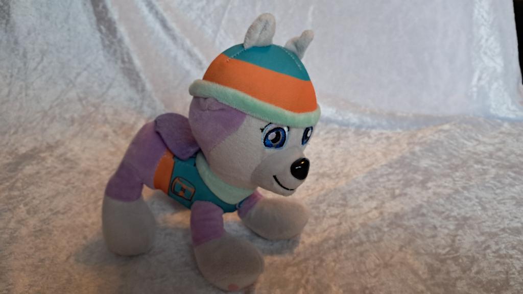 z.g.a.n Knuffel Everest, Paw Patrol, Husky, reddingshond, Overige karakters, Ophalen of Verzenden, Zo goed als nieuw, Hond