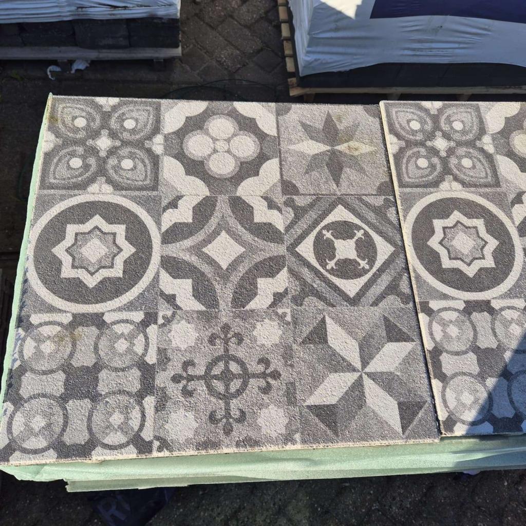 Restant tegels GeoProArte Mosaic 60x60x4 Modern Grey Deco, Niet ingevuld, Niet ingevuld, Nieuw, Beton