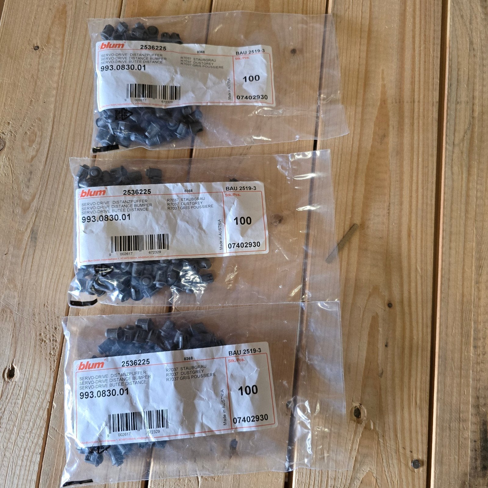 Blum Servo-Drive Buffer 993.0830.01 - 300 stuks, Ophalen of Verzenden, Nieuw