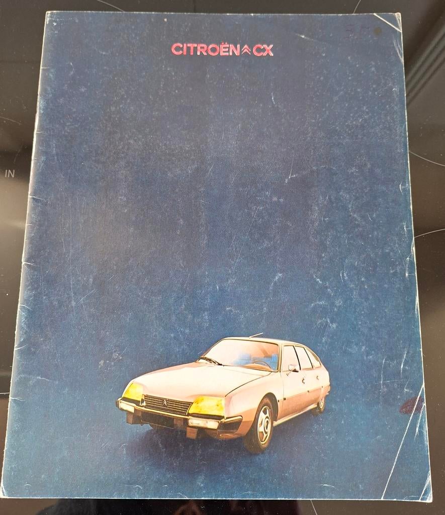 Folder Citroën CX voorjaar 1976, Gelezen, Ophalen of Verzenden, Citroën, Citroën