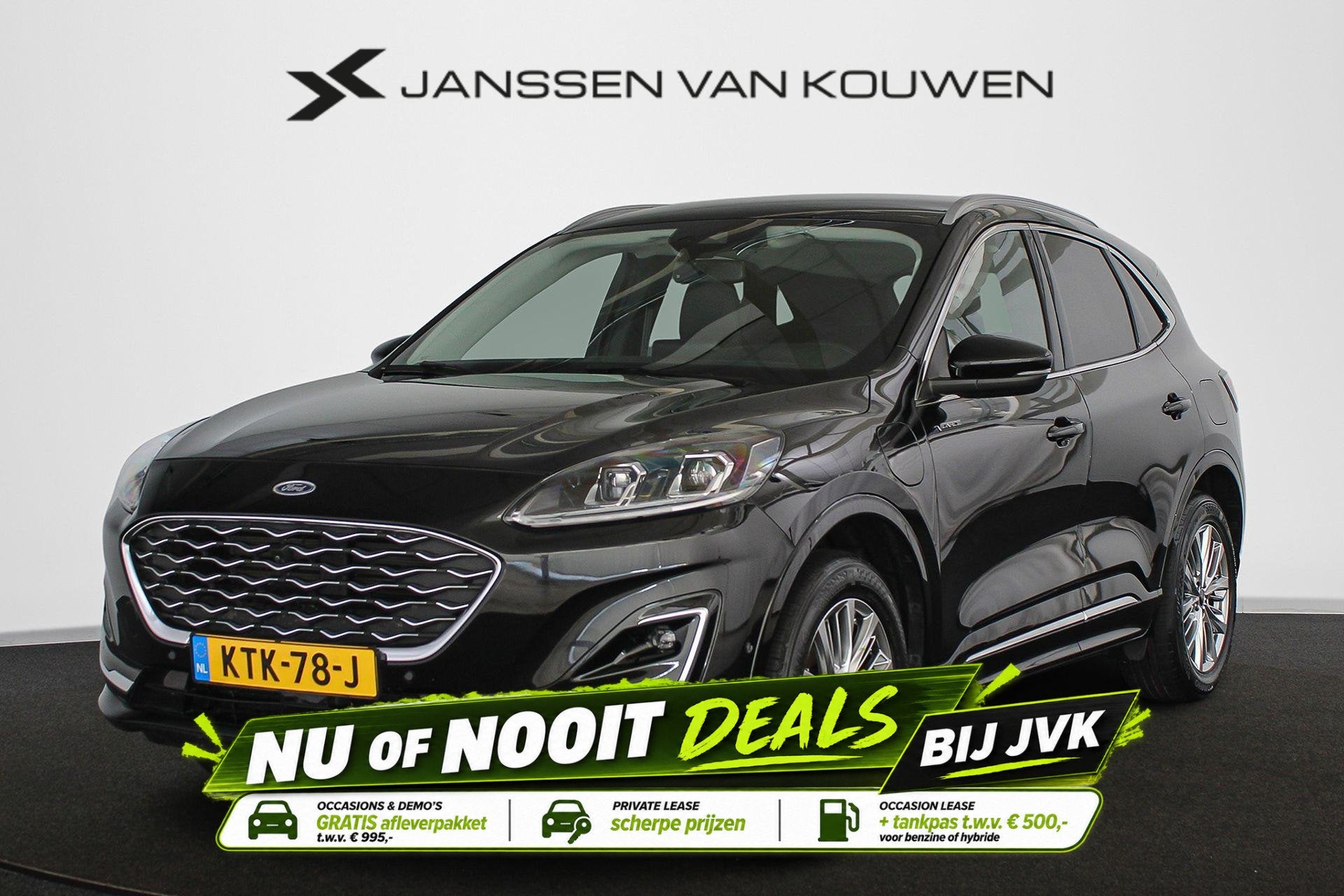Ford Kuga 2.5 PHEV Vignale Stuur-Stoelverwarming B&O Head-Up, Auto's, 14 kWh, Gebruikt, Euro 6, 4 cilinders