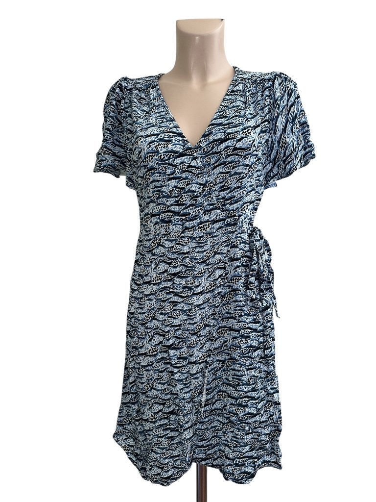 Fabienne Chapot jurk S, Kleding | Dames, Jurken, Zo goed als nieuw, Maat 38/40 (M), Blauw, Onder de knie, Ophalen of Verzenden