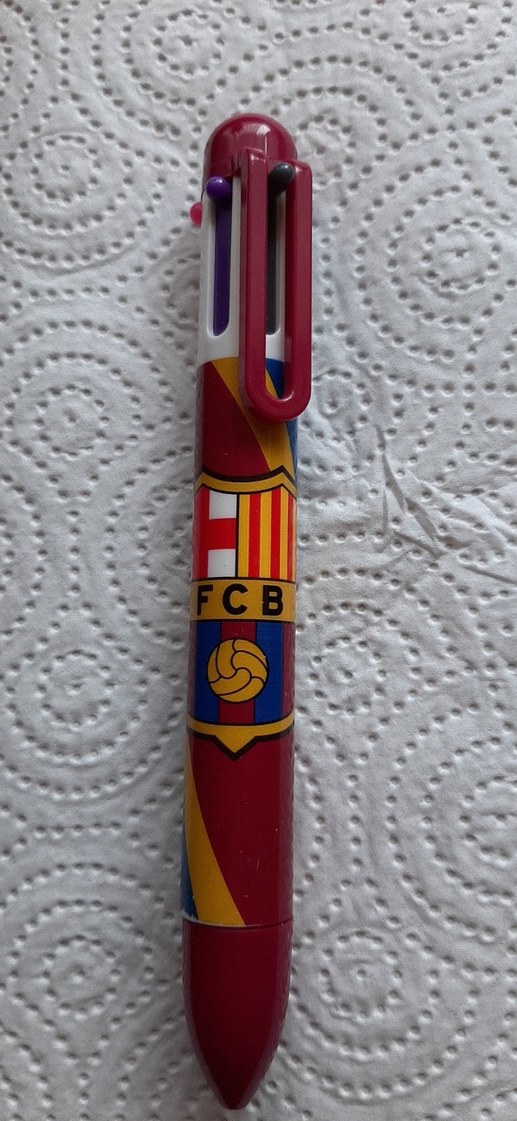 FCBarcelona 6 kleuren balpen., Ophalen of Verzenden, Nieuw, Balpen, Overige merken
