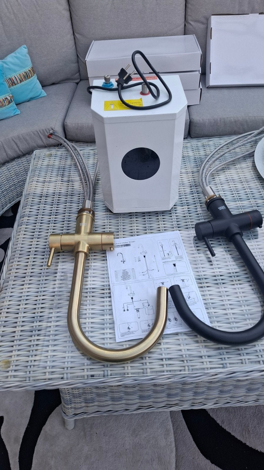 Hotto Boiler 4 Liter met Keukenkraan - Nieuw, Ophalen, Boiler, Minder dan 20 liter, Minder dan 3 jaar oud