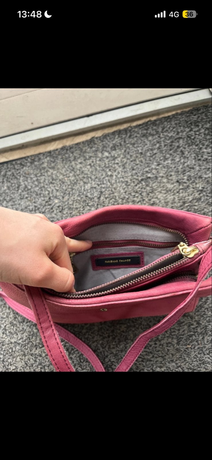 Fabienne Chapot schoudertasje in roze, Sieraden, Tassen en Uiterlijk, Tassen | Damestassen, Ophalen of Verzenden, Gebruikt, Roze