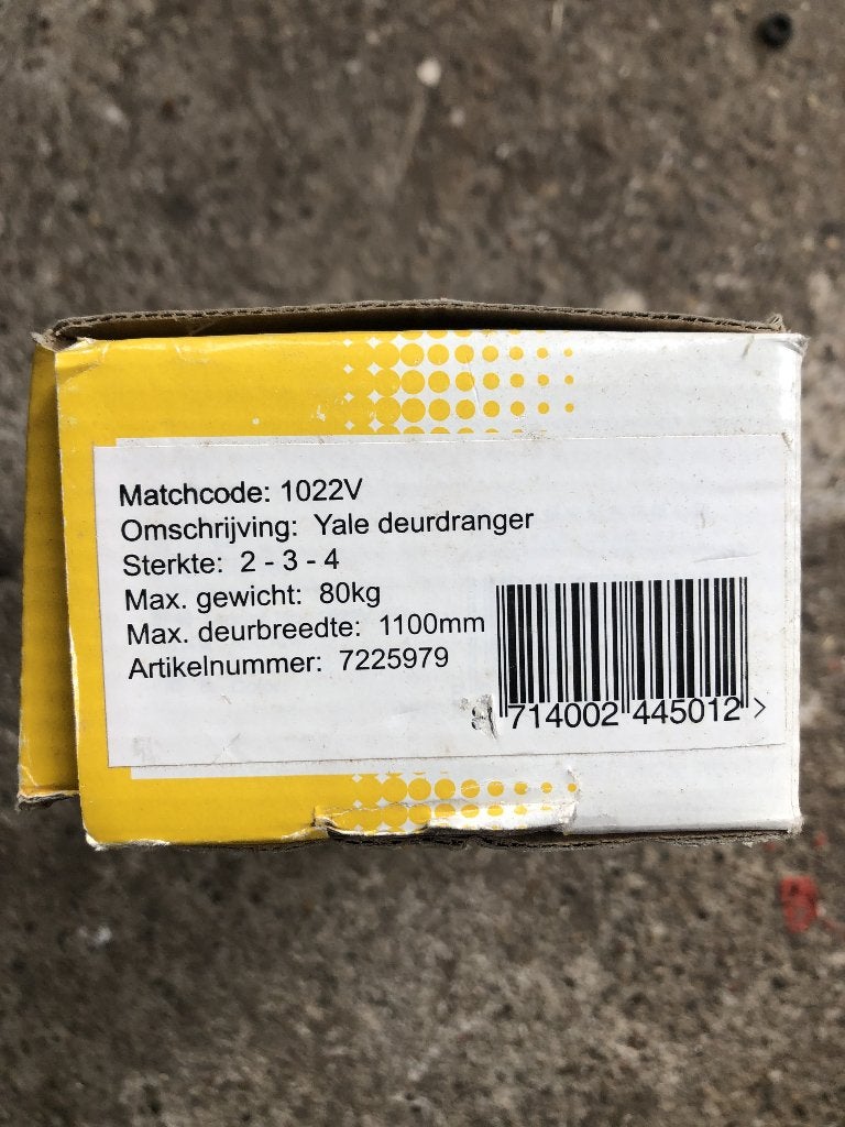 Yale hydraulische deurdranger met verstelbare arm, Ophalen of Verzenden, Nieuw, Overige materialen, Overige typen